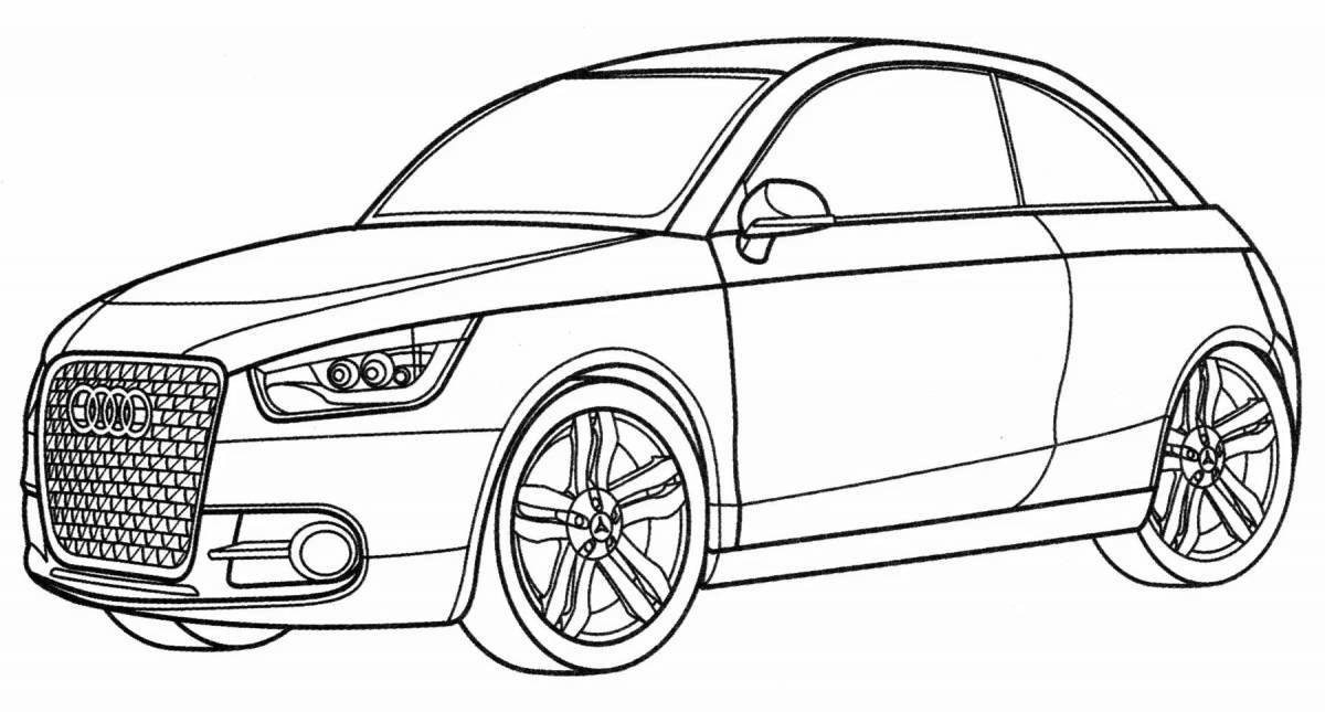 Radiant coloring page q7 audi
