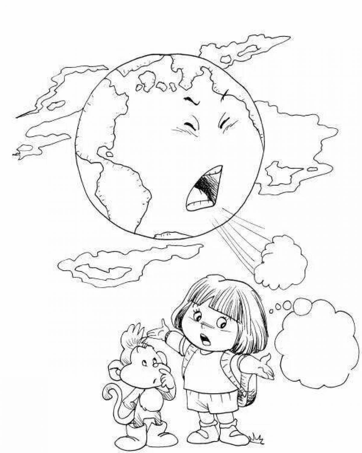 Shining Ecology coloring page