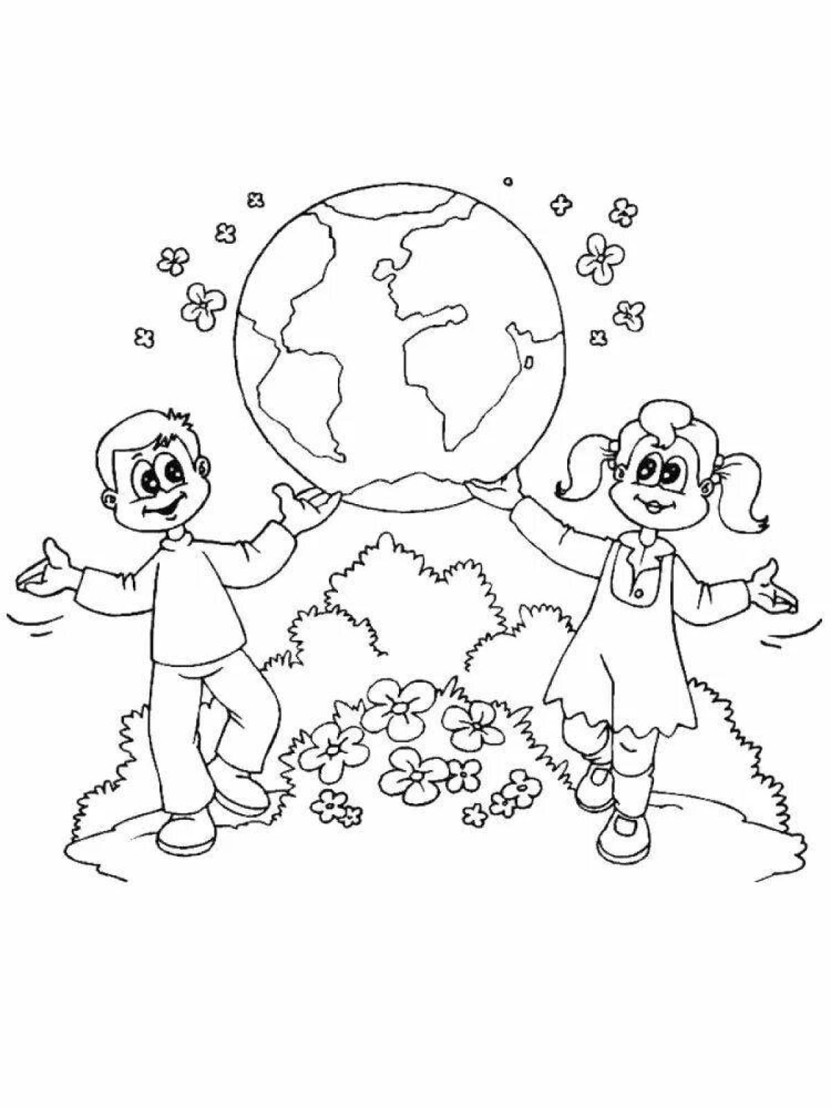 Blissful ecology coloring book