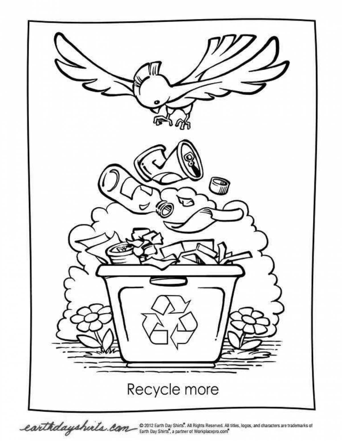 Royal ecology coloring page