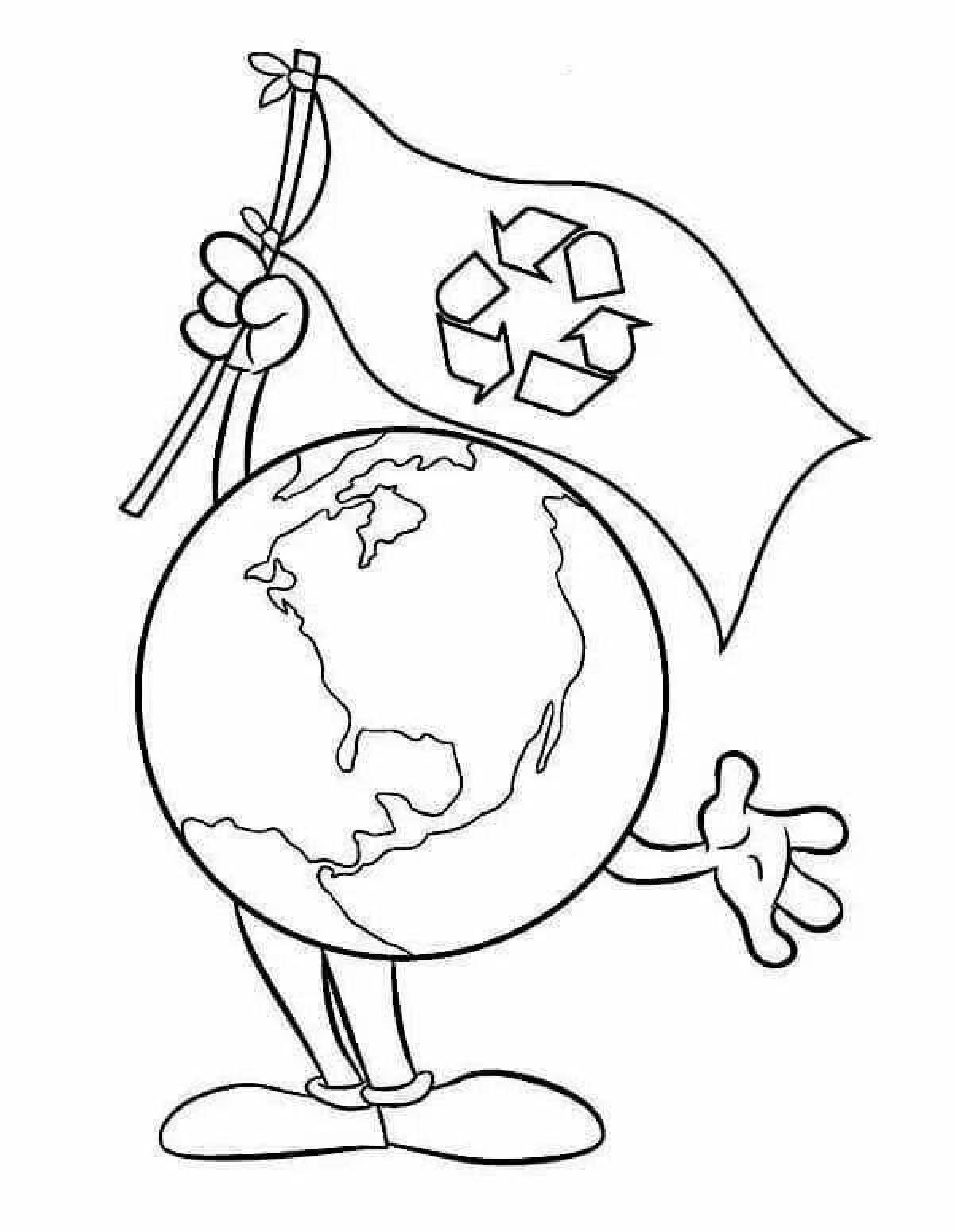 Inspirational eco coloring book