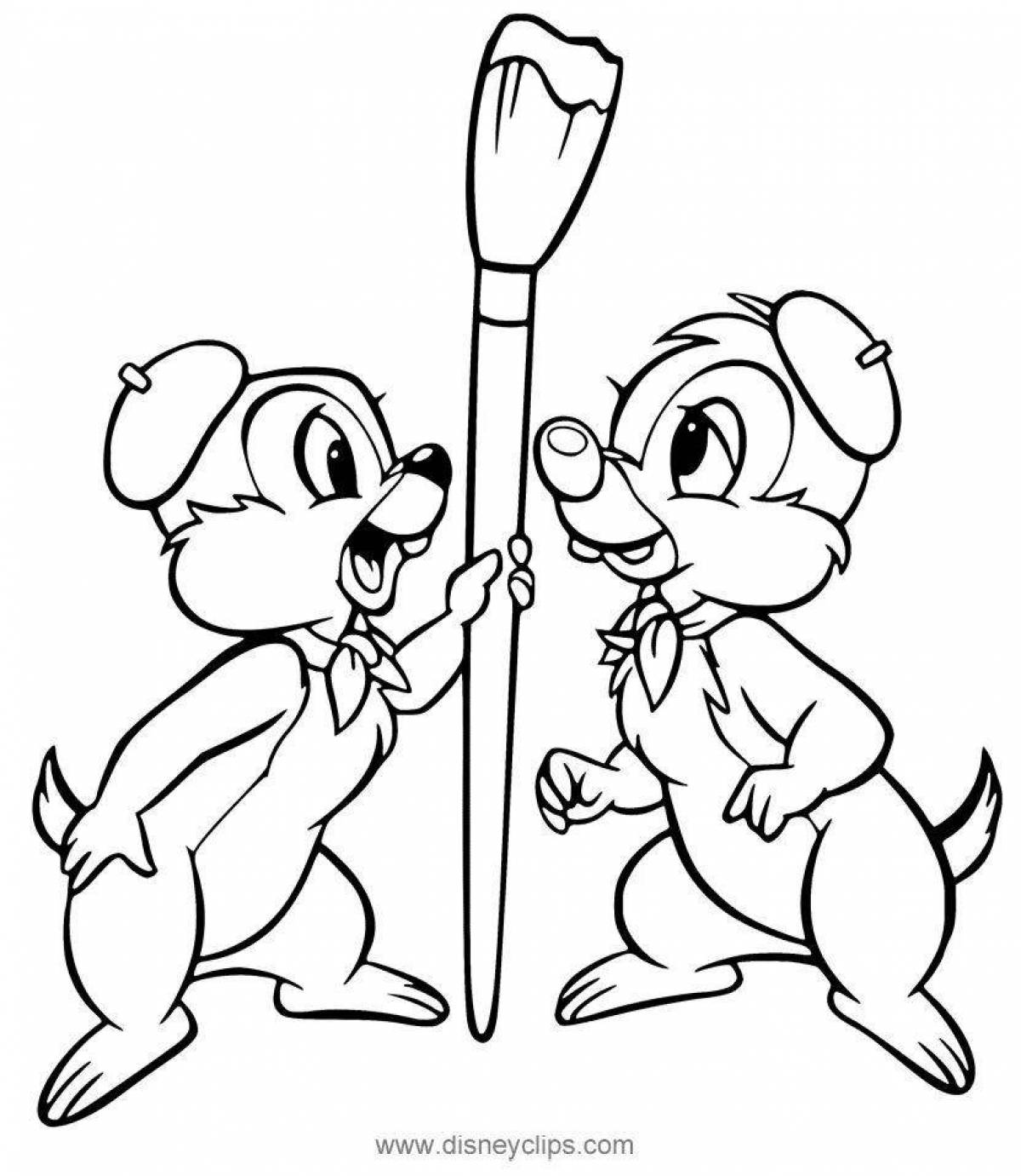 Wonderful chip and dale coloring