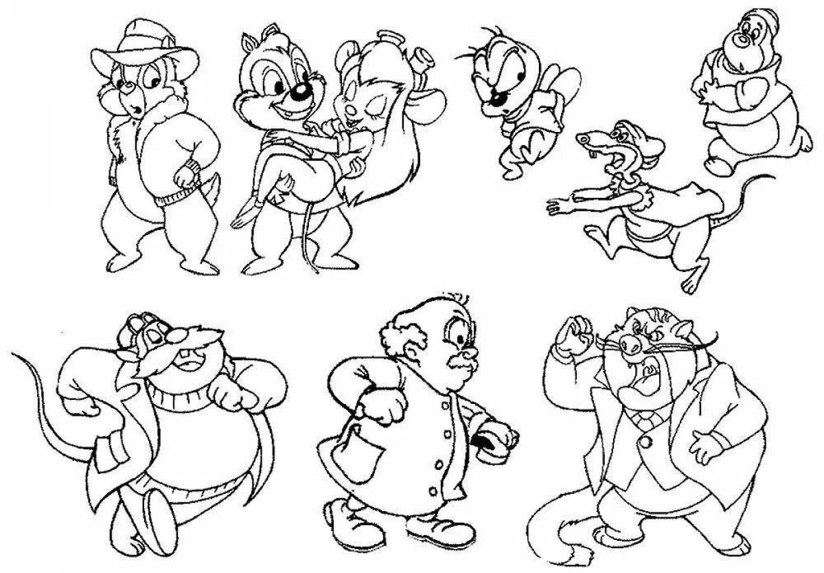 Violent chip and dale coloring