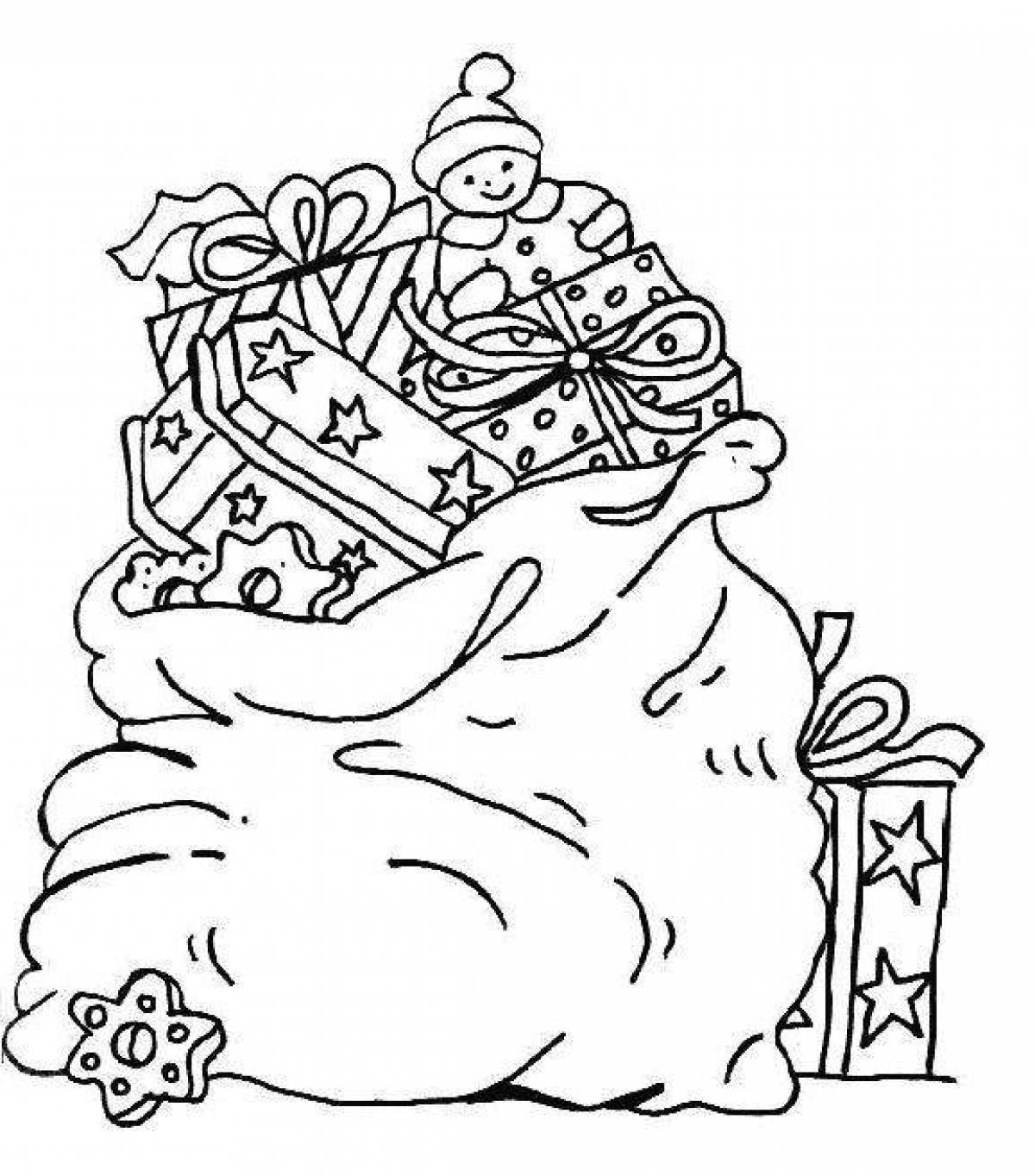 Набор для поделок Снеговик с подарками/Раскраска по дереву/Подарок на Новый год