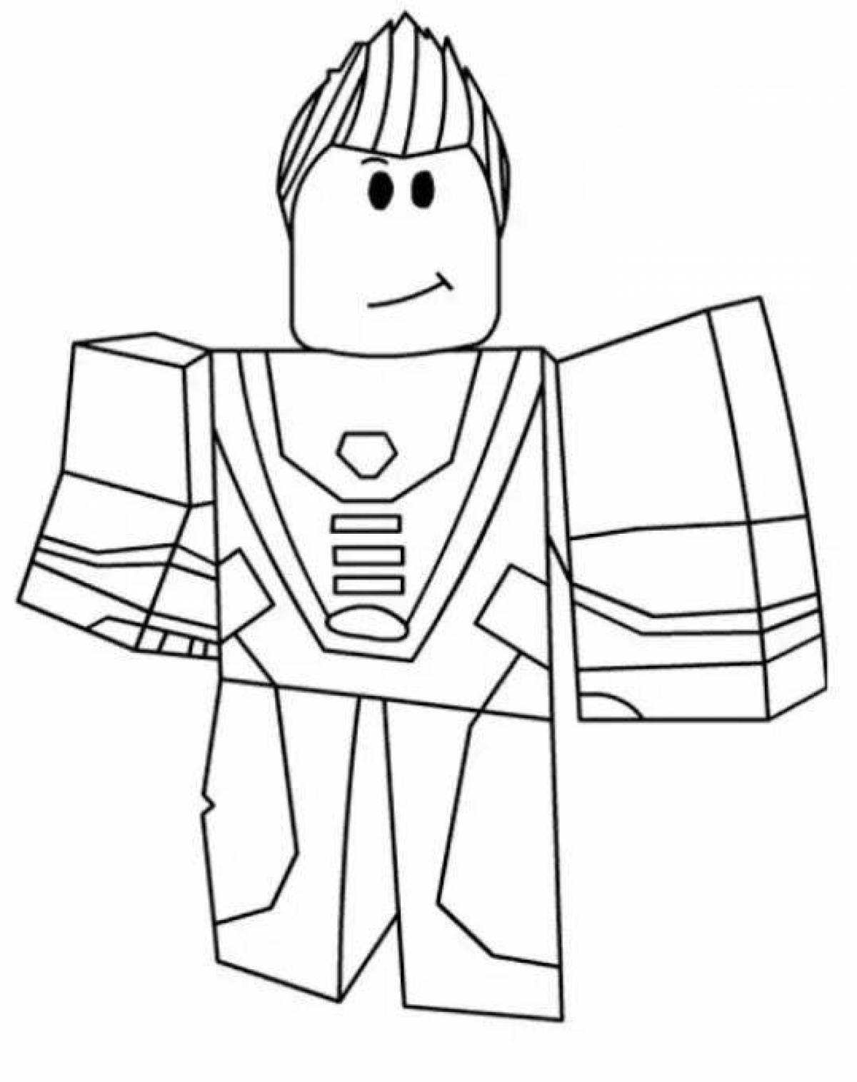 Roblox skins creative coloring page