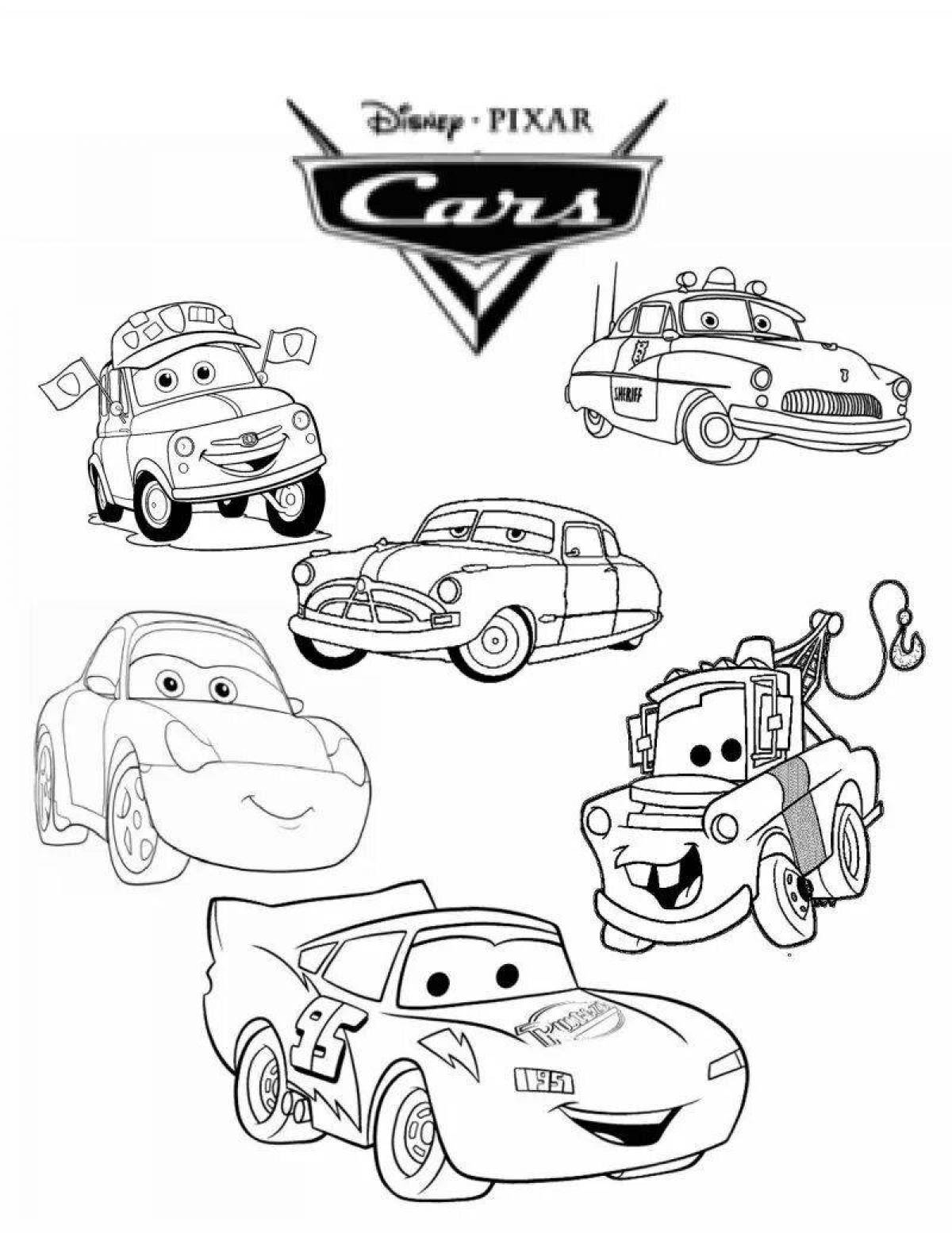 Coloring Incredible Cars Lightning McQueen