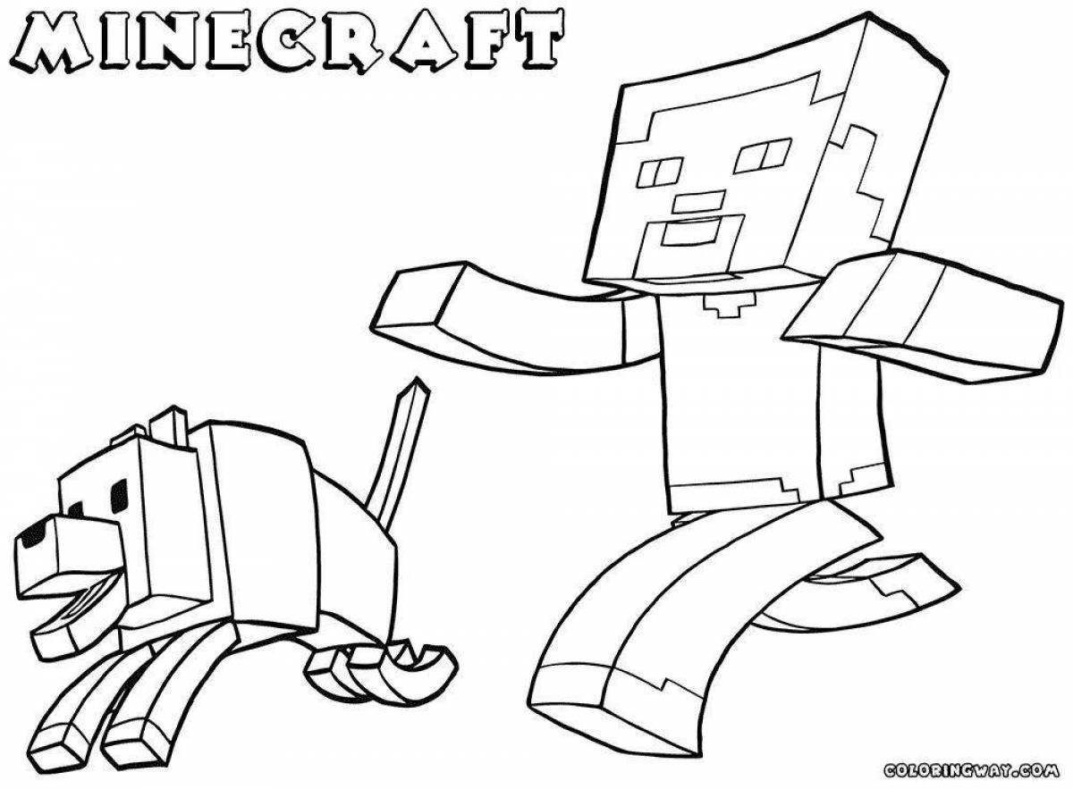 Фото Выдающийся evgen bro minecraft coloring page