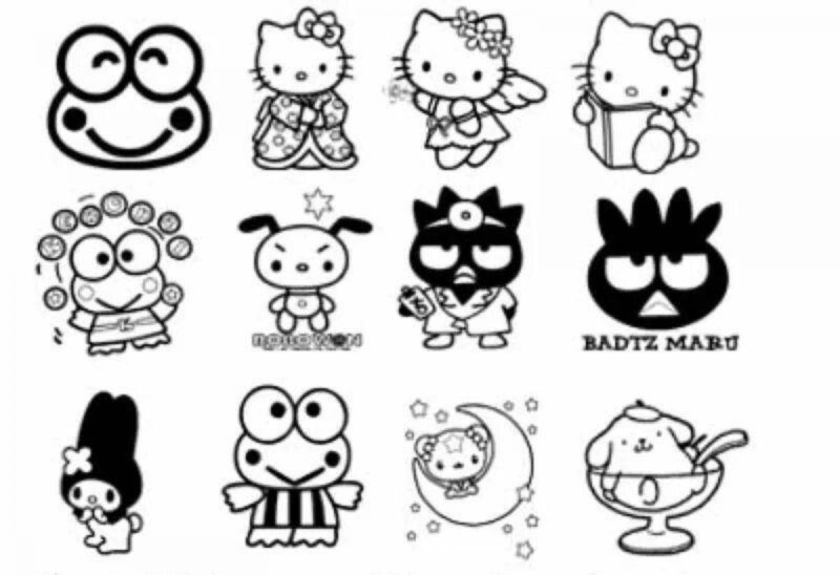 Kuromi happy stickers
