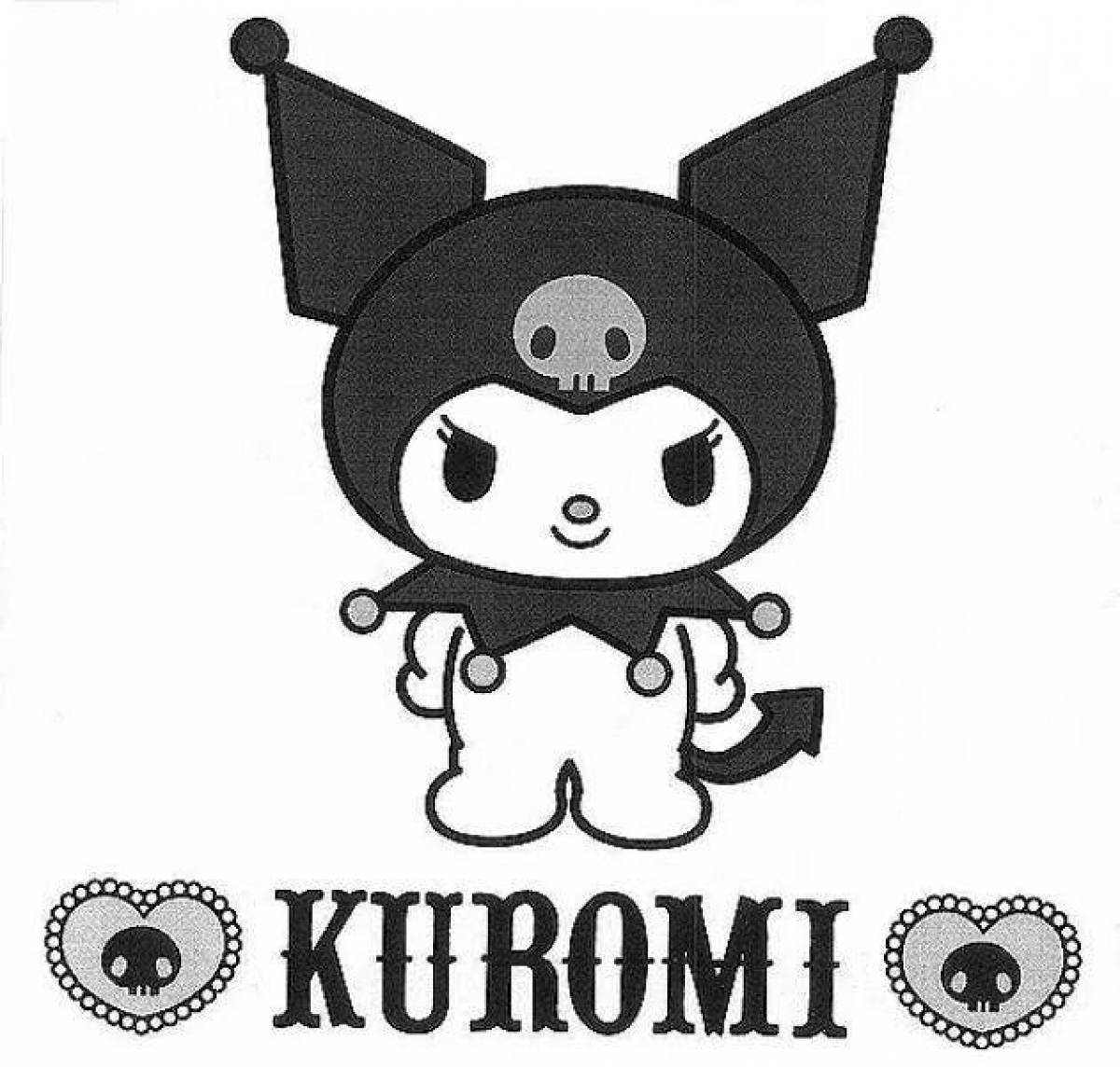 Sparkling kuromi stickers