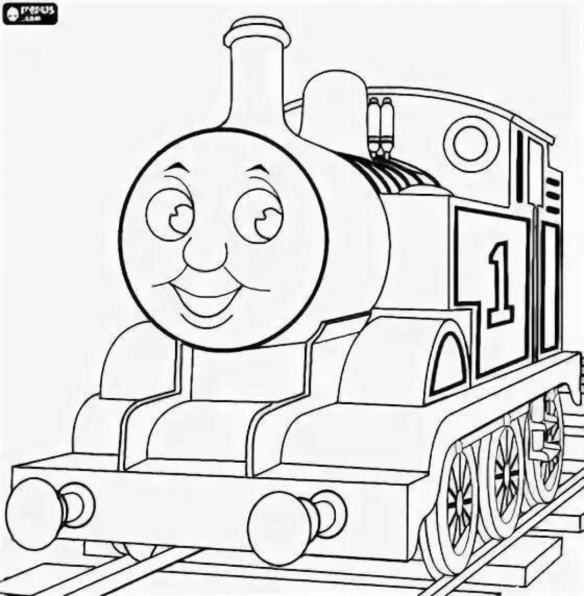Thomas the Tank Engine fun coloring page