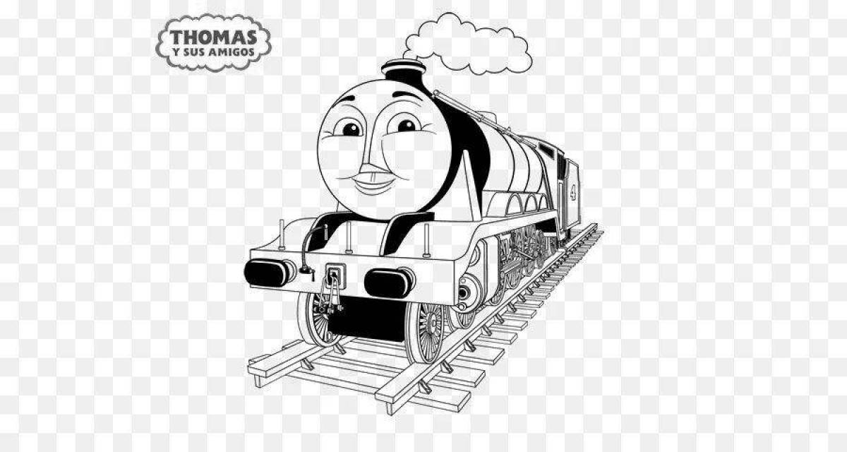 Awesome thomas the tank engine coloring page