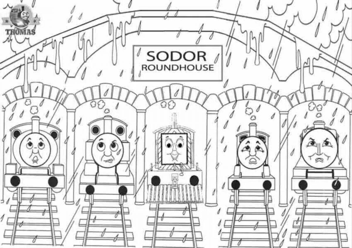 Thomas the Tank Engine coloring page