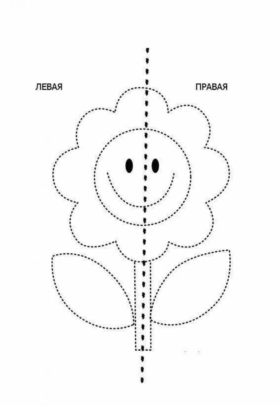 рисование двумя руками одновременно для детей шаблоны