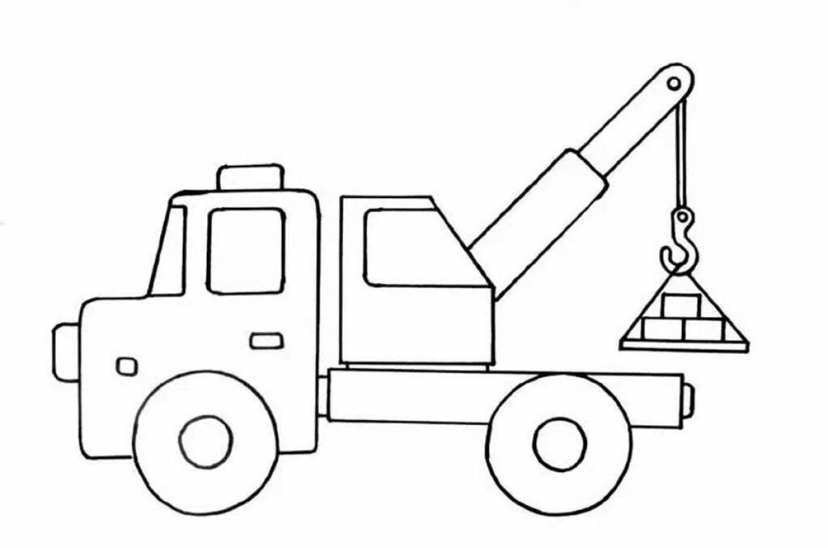 Кран картинки для раскрашивания