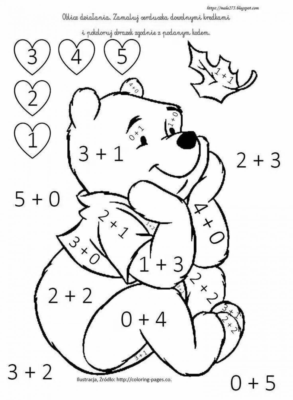 Распечатать картинки по математике задания. Реши и раскрась для дошкольников. Математические раскраски для дошкольников. Раскраска с примерами для дошколят. Раскраска по математике для дошкольников.