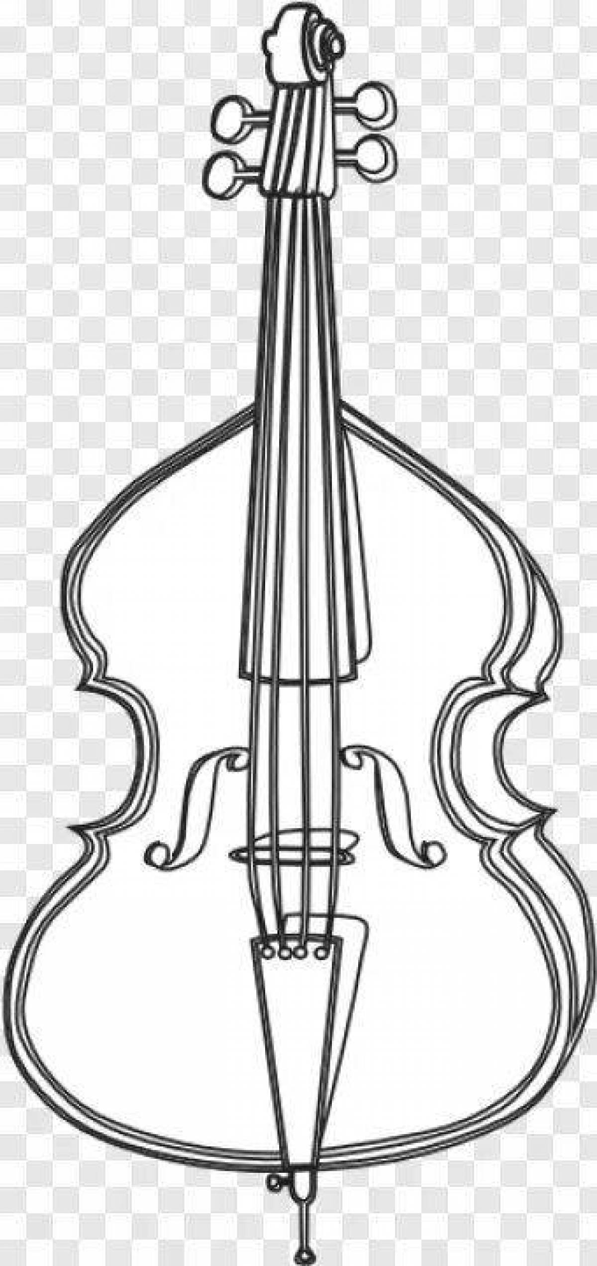 Детский рисунок виолончель