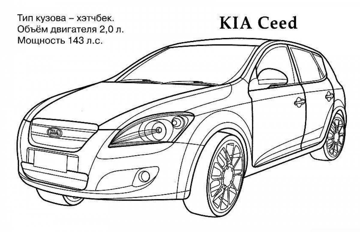 Как нарисовать kia rio