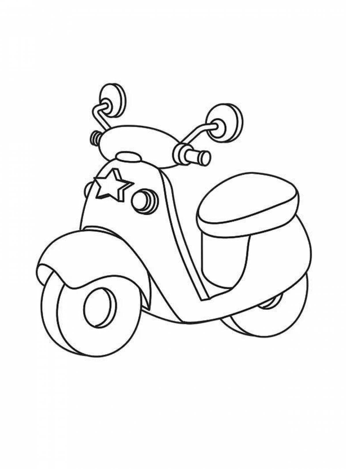 Скутер Разукрашки - 68 фото