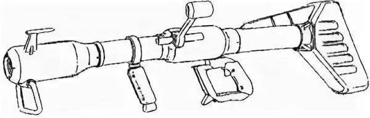 Как нарисовать гранатомет