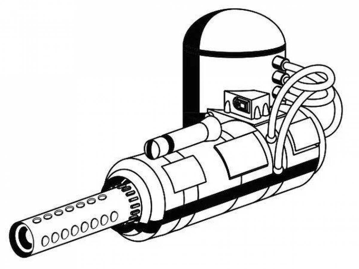 Как нарисовать огнемет