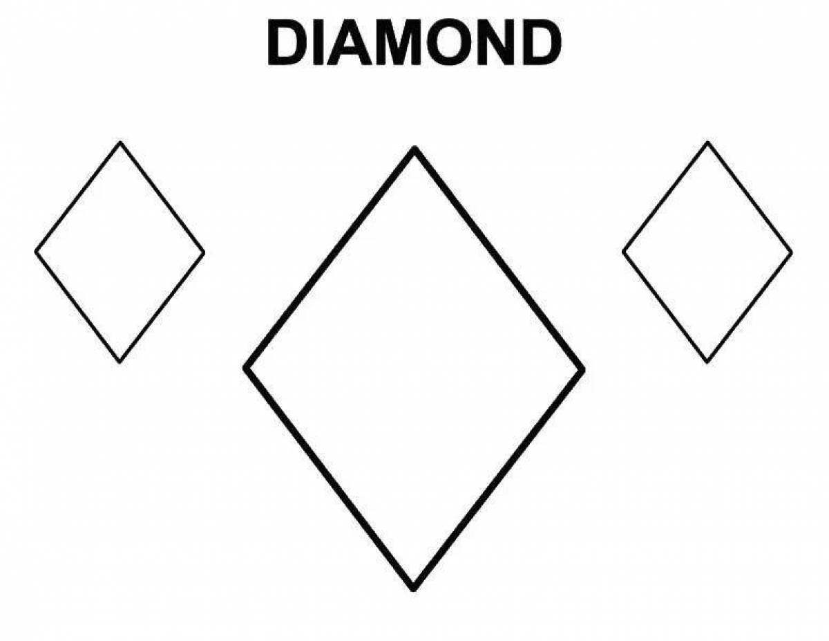 Геометрические фигуры ромб. Раскраска ромбики. Геометрическая фигура ромб для дошкольников. Трафарет ромбы. Ромб для раскрашивания.