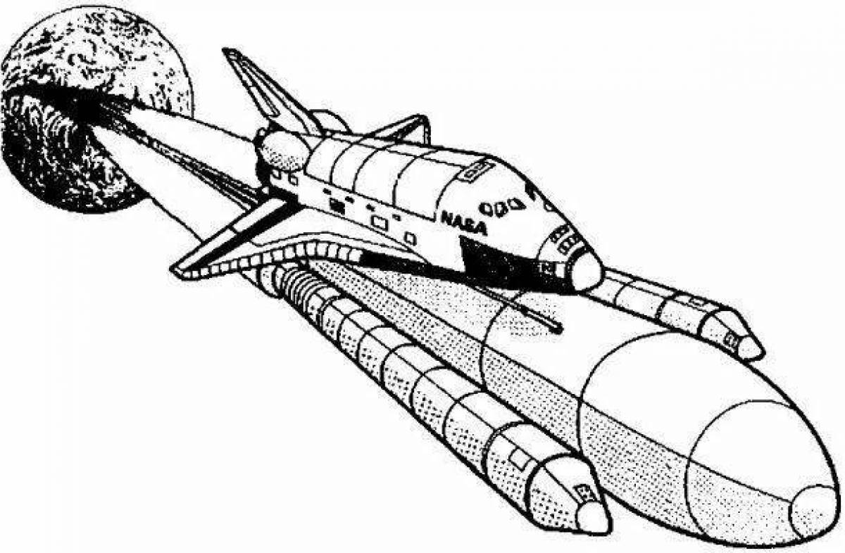 Космический шаттл рисунок