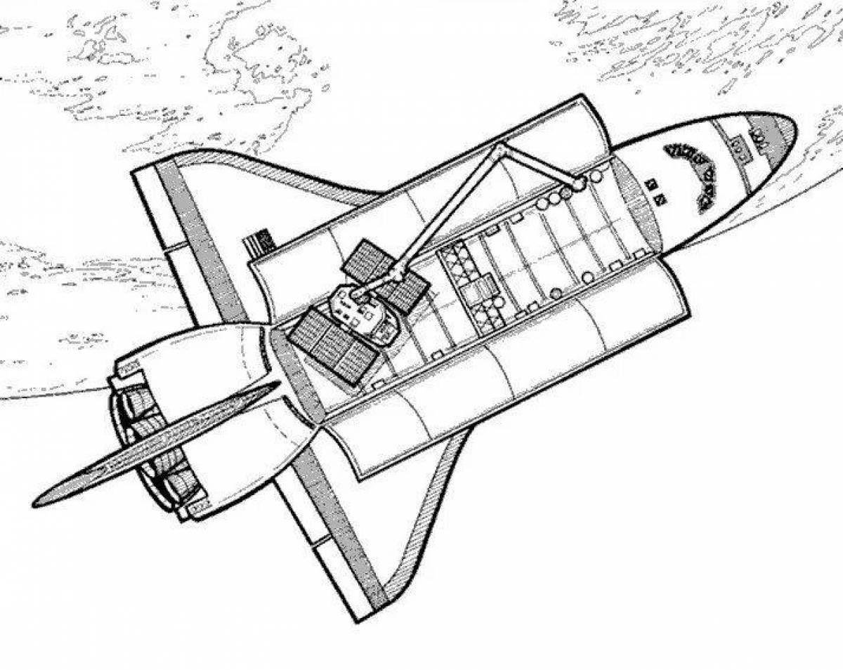 Космический шаттл рисунок