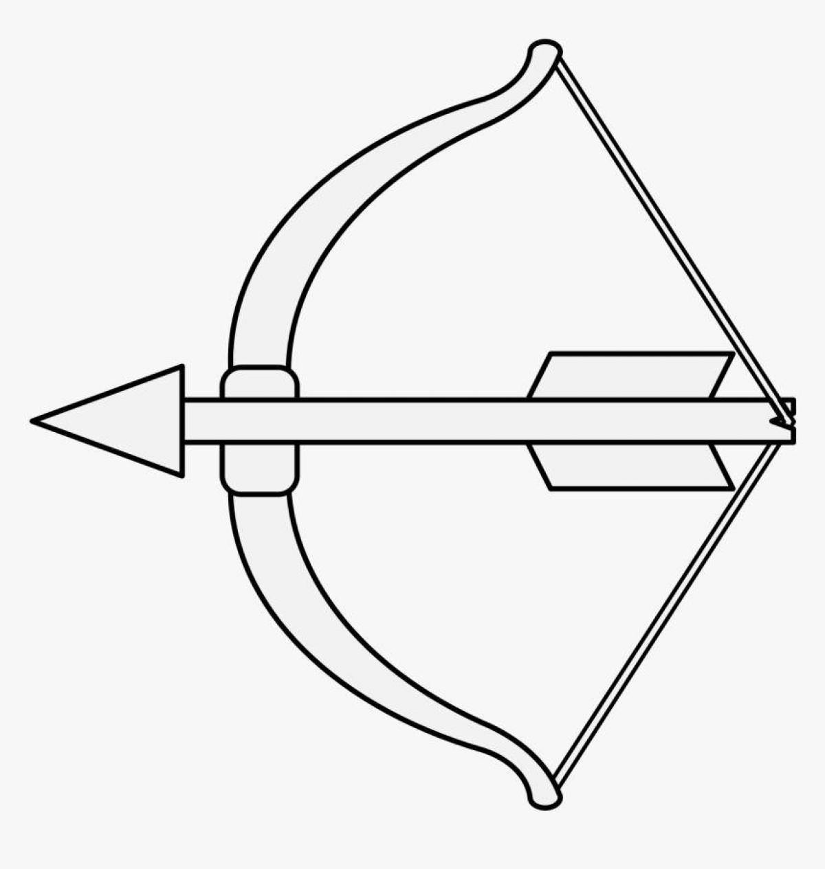 Картинка стрела раскраска