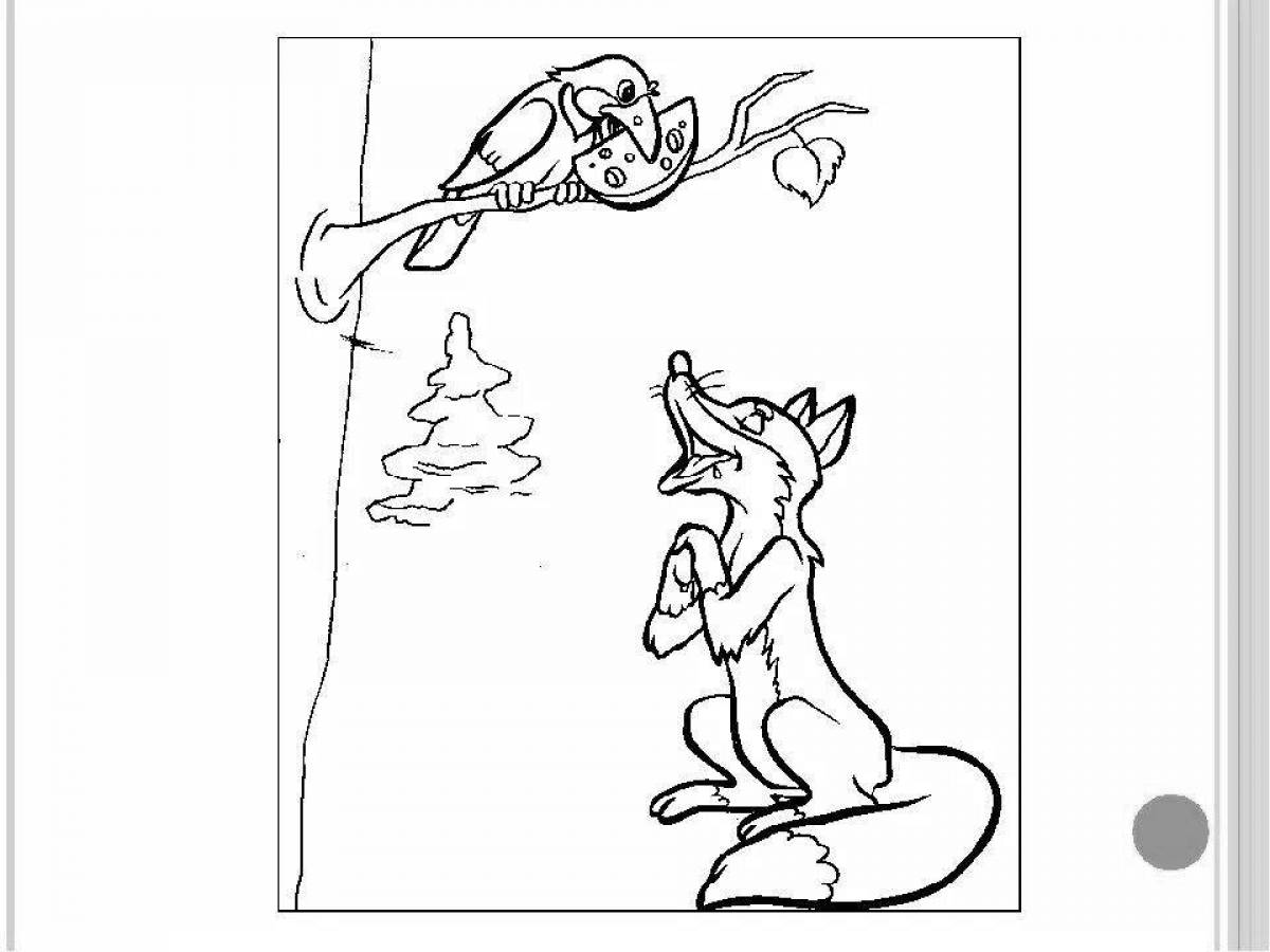 Fox and crow fable #2