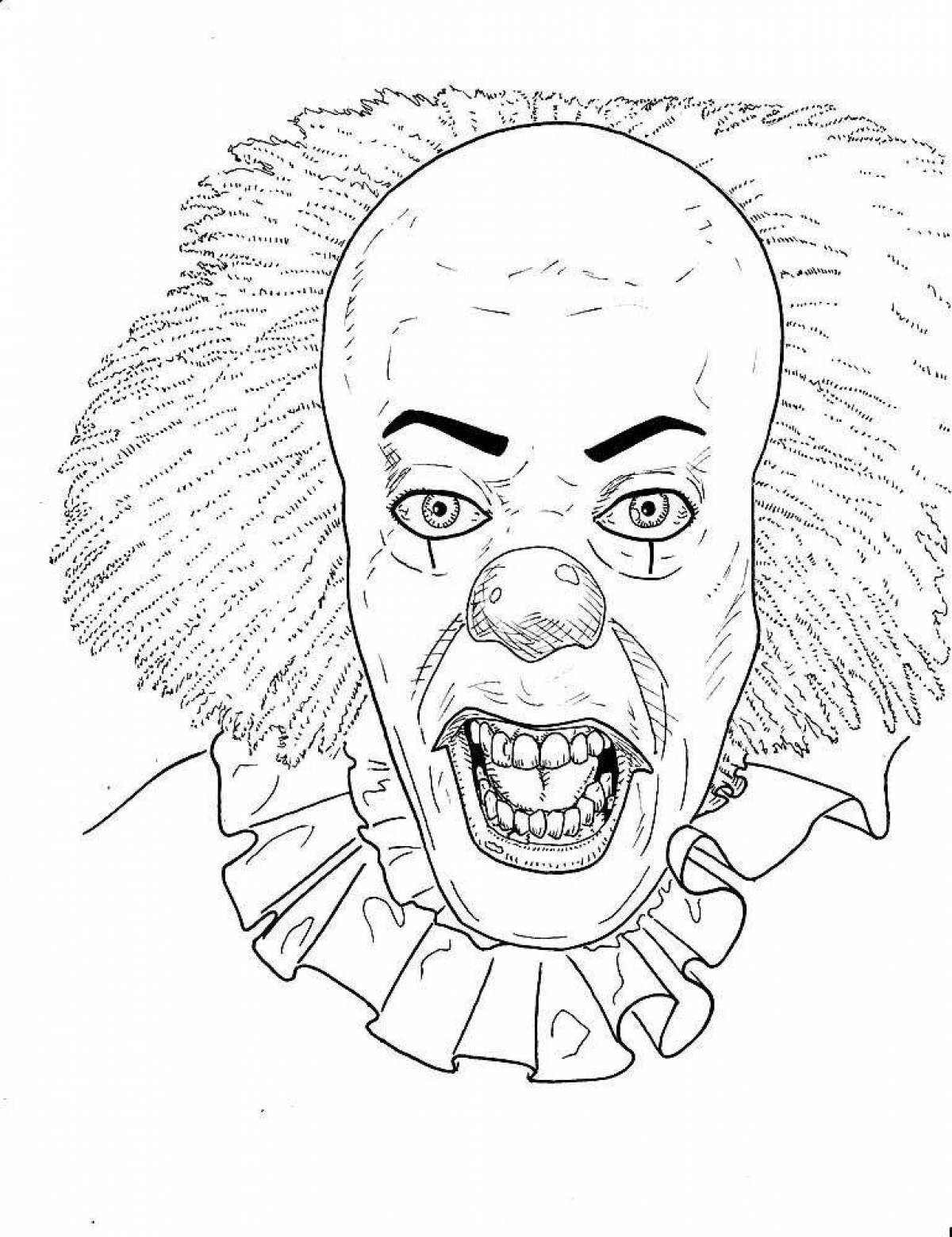 Creepy horror coloring pages