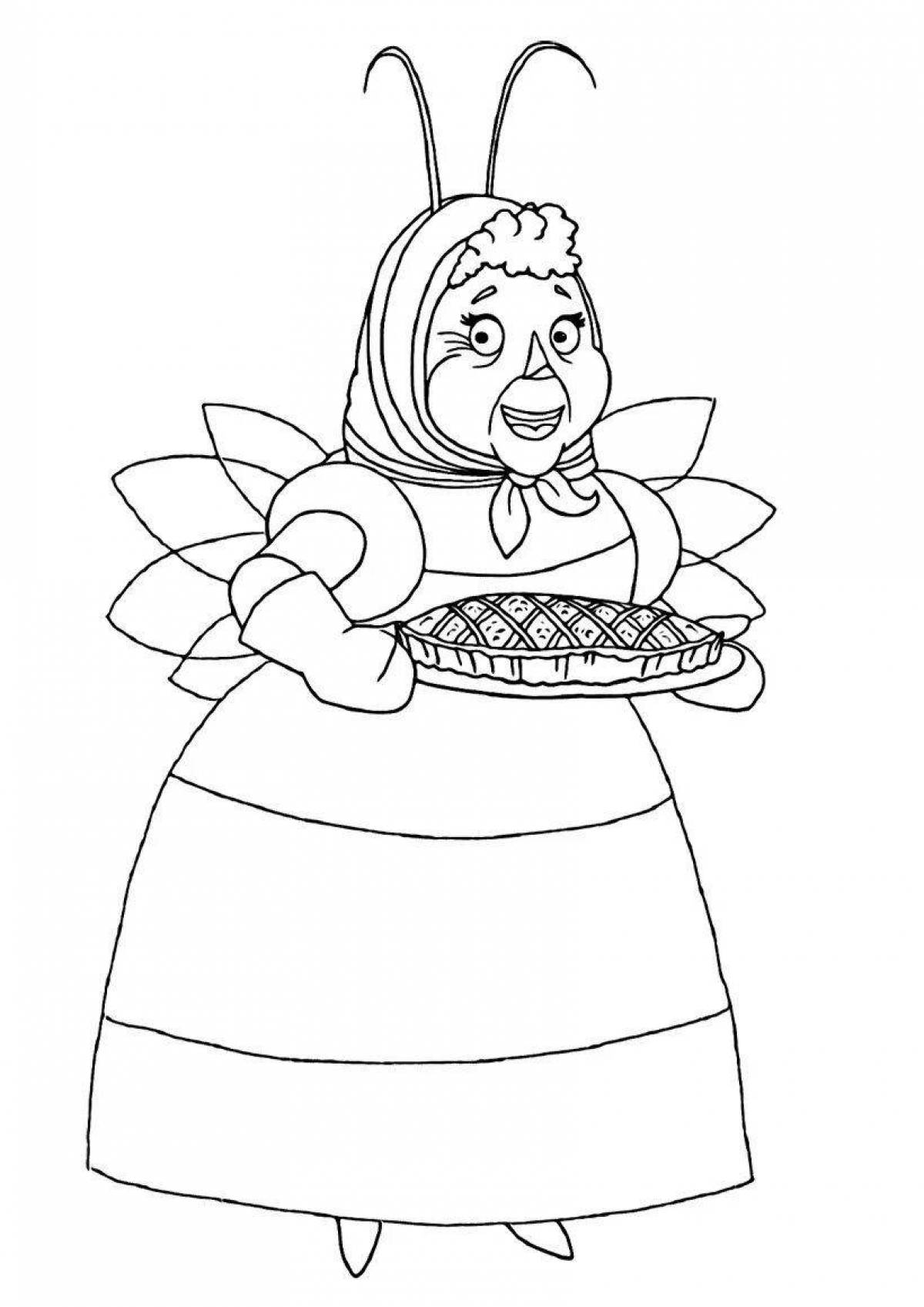 Stately woman coloring book