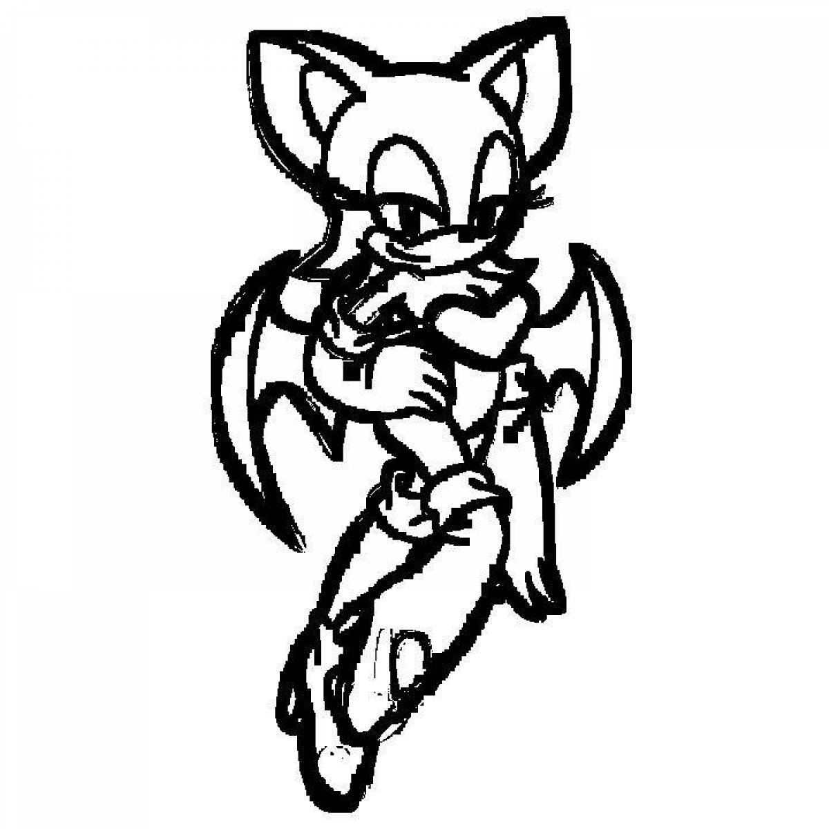 Фото Luminous coloring page rouge