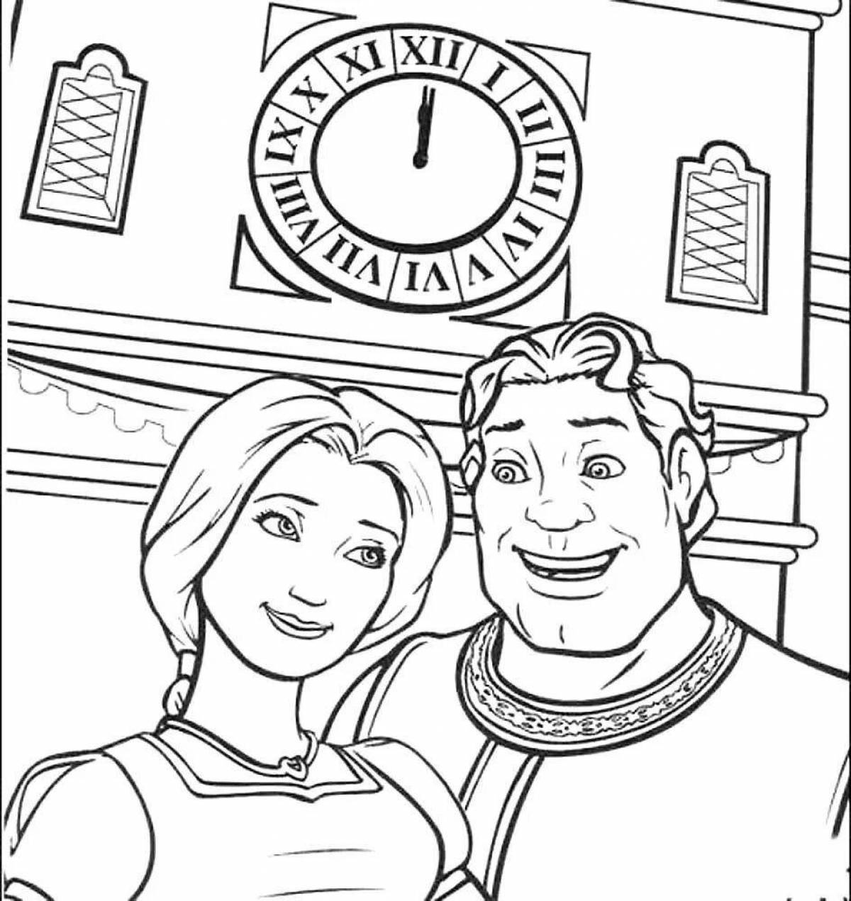 Animated fiona coloring book