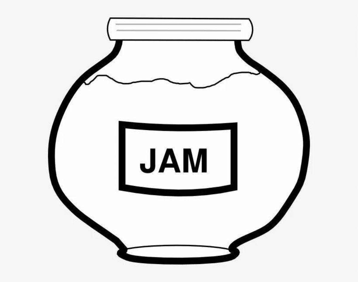 Glowing Jam Coloring Page