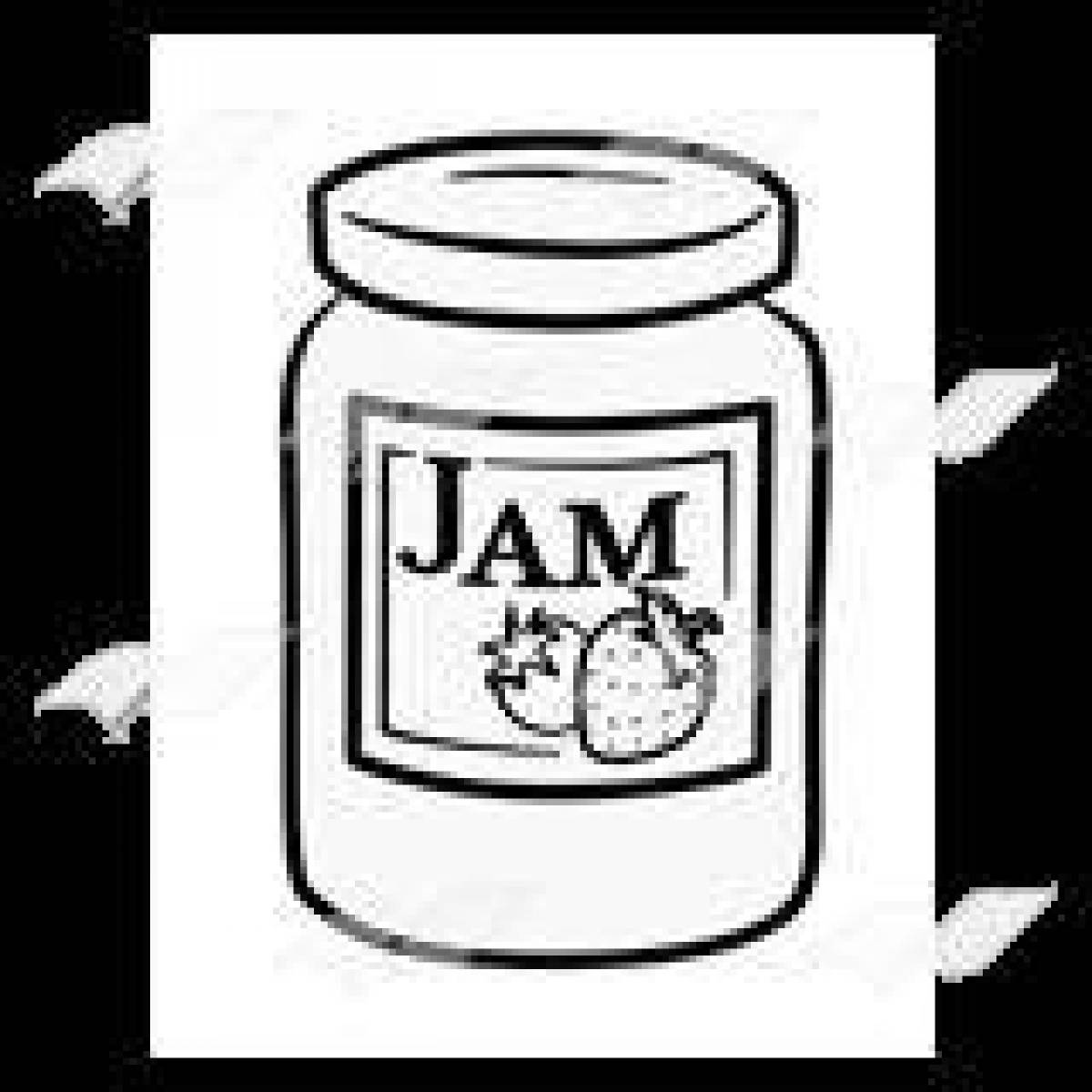 Animated jam coloring page