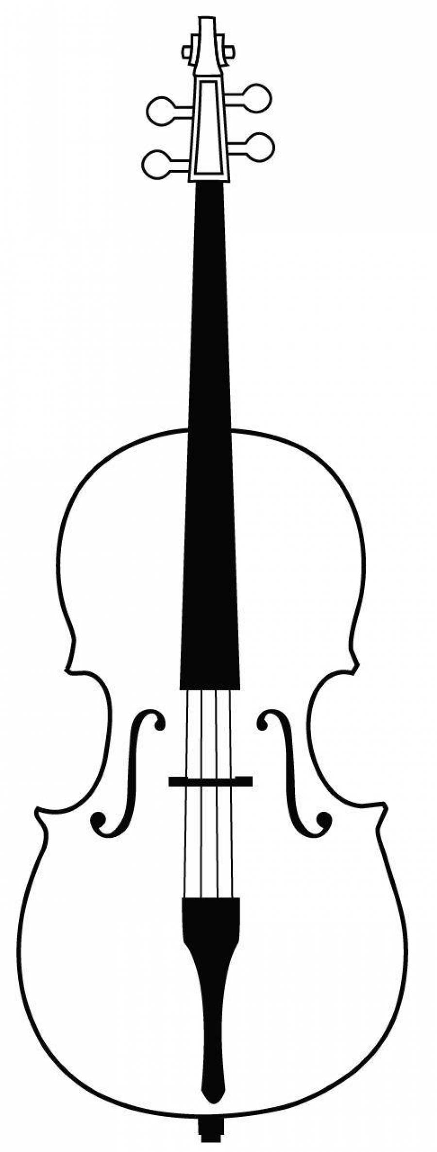 Нарисовать виолончель