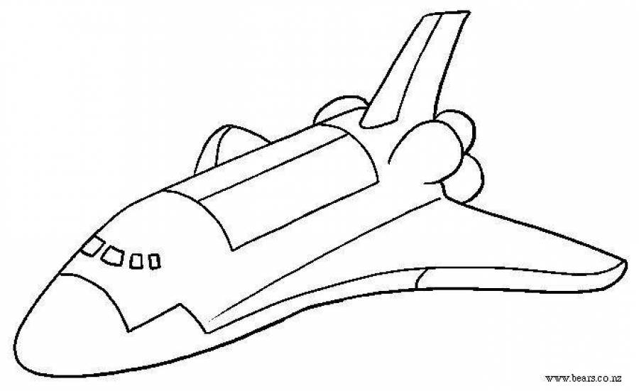 Шаттл рисунок для детей