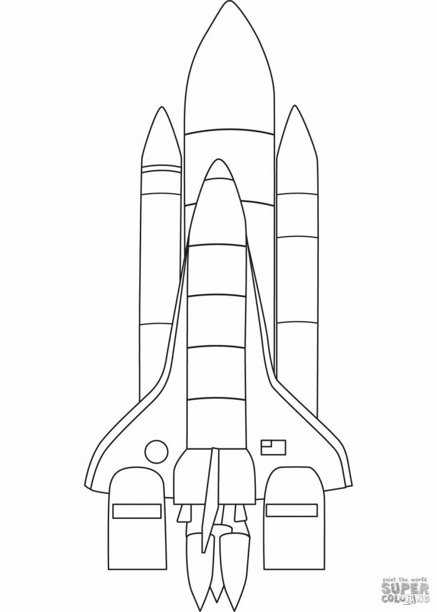 Космический шаттл рисунок