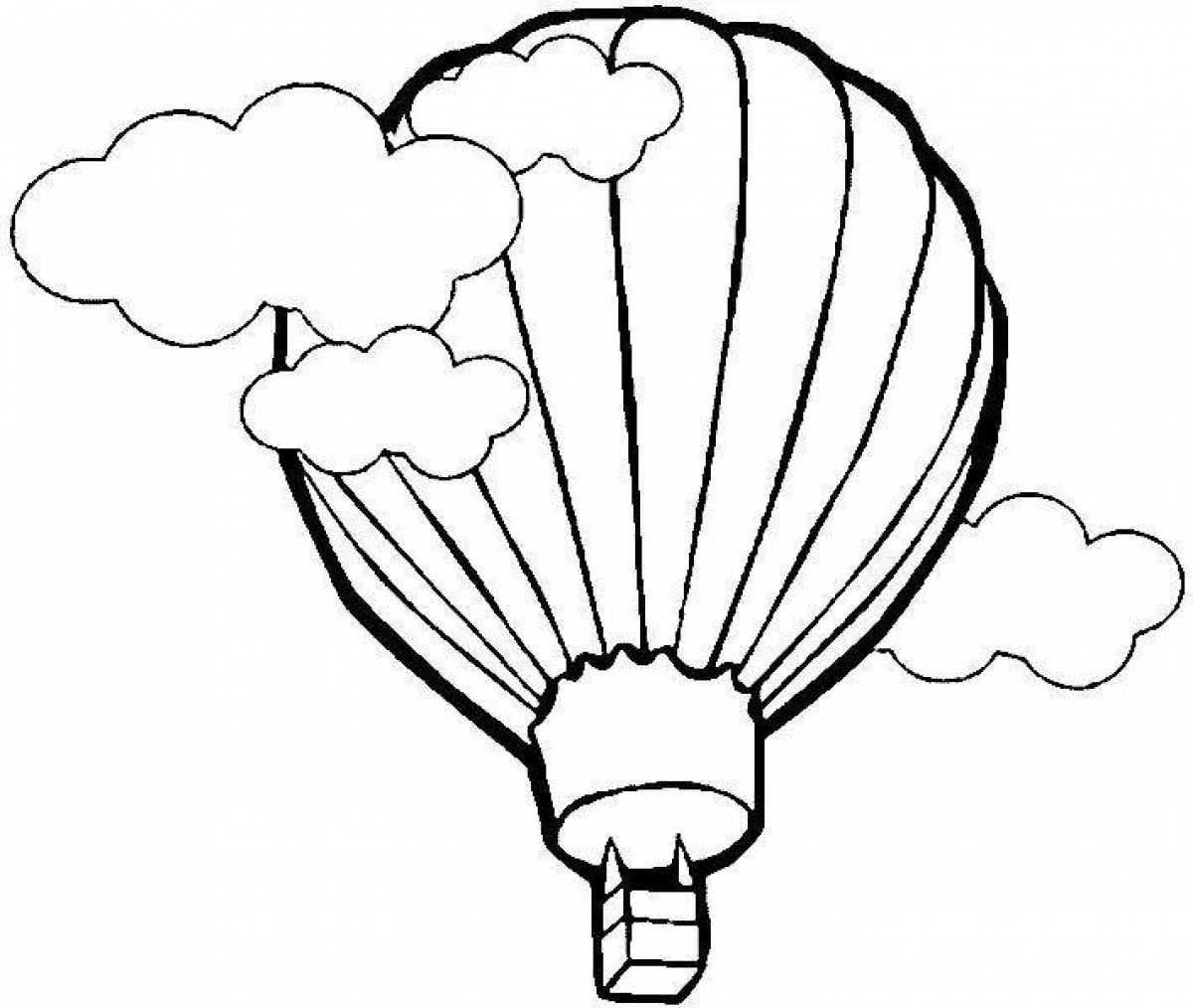 Воздушный шар контур
