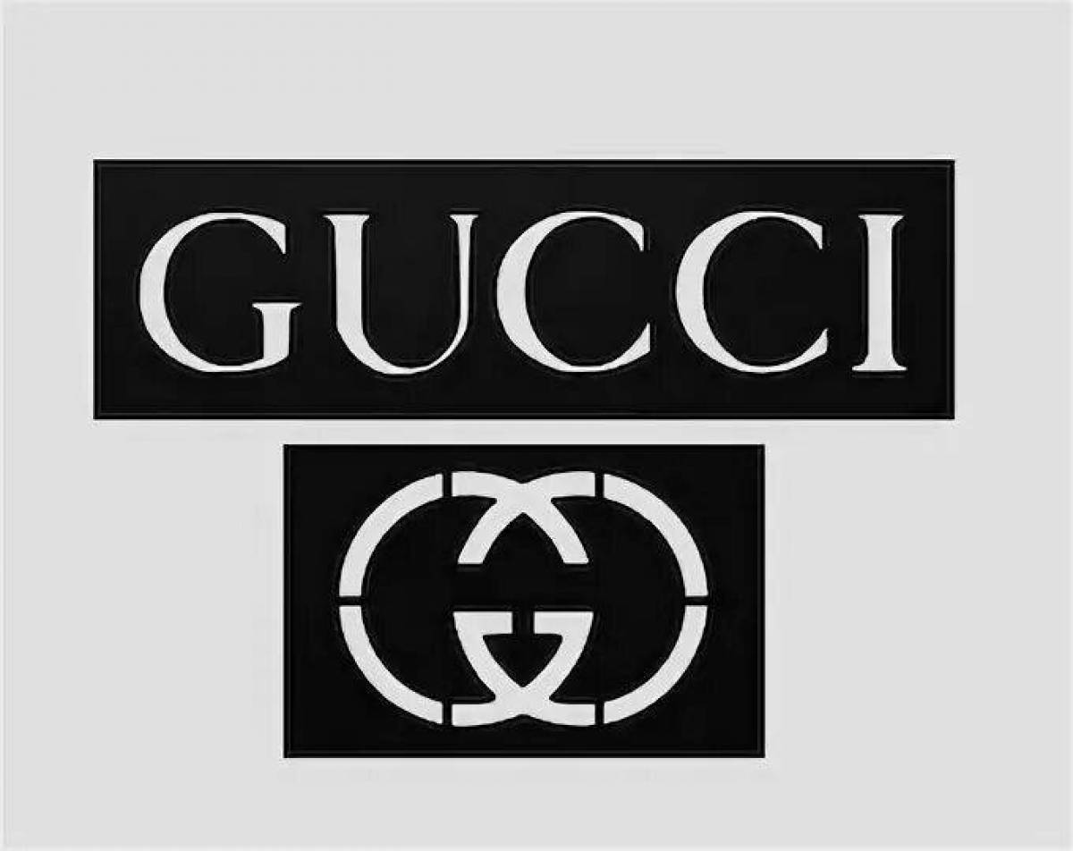 Трафарет Gucci