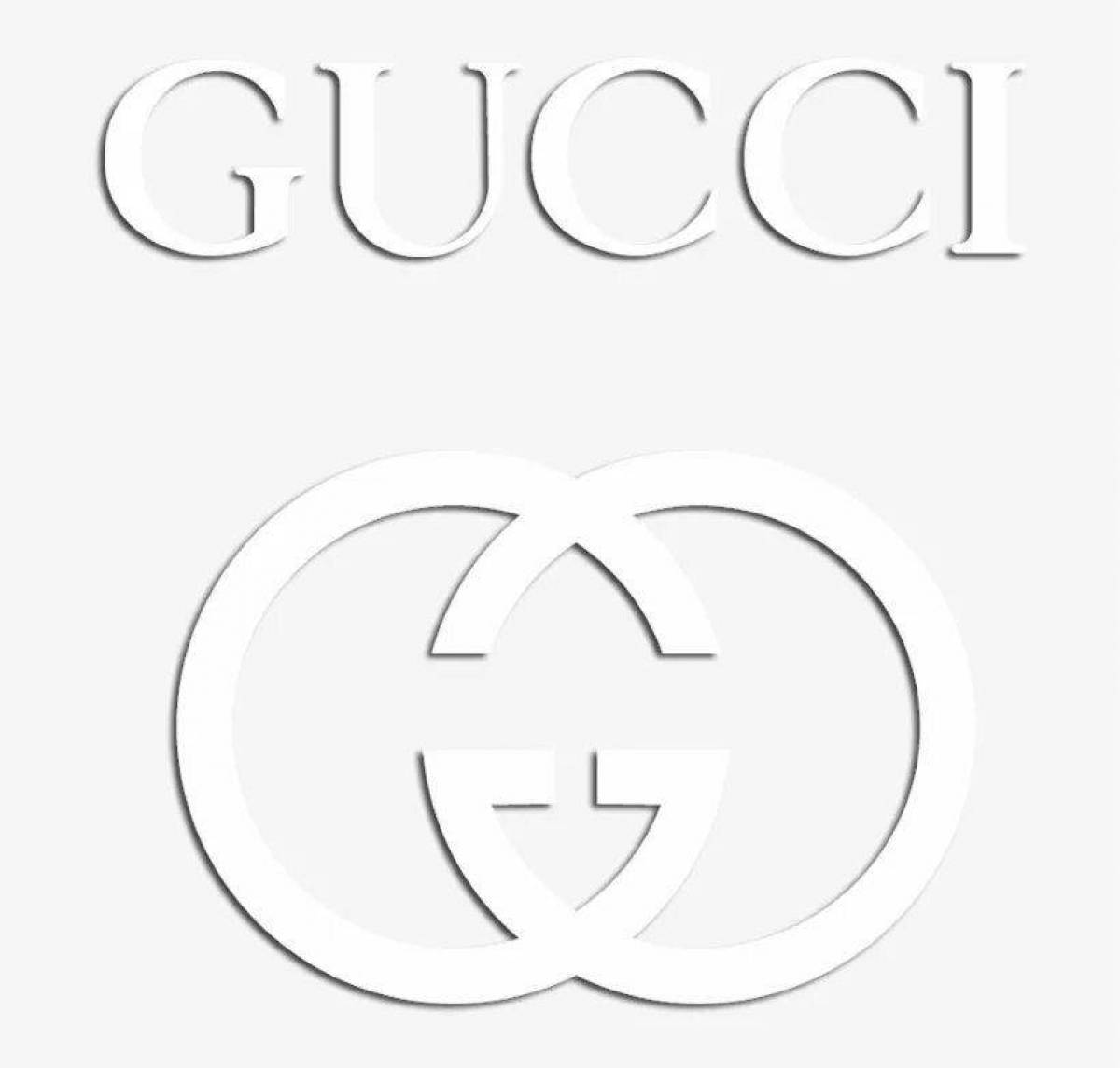 Gucci logo White