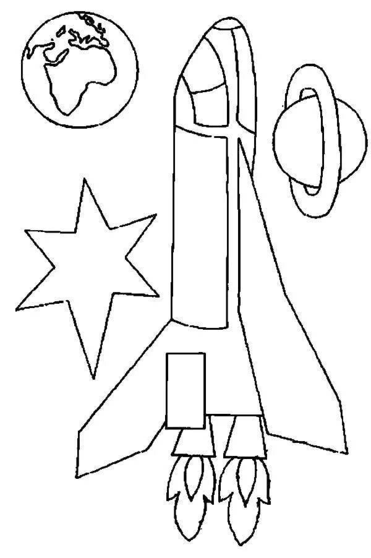День космонавтики поделки 1 класс с шаблонами. Ракета раскраска. Трафарет ракеты для аппликации. Ракета раскраска для детей. Раскраска ракета в космосе.