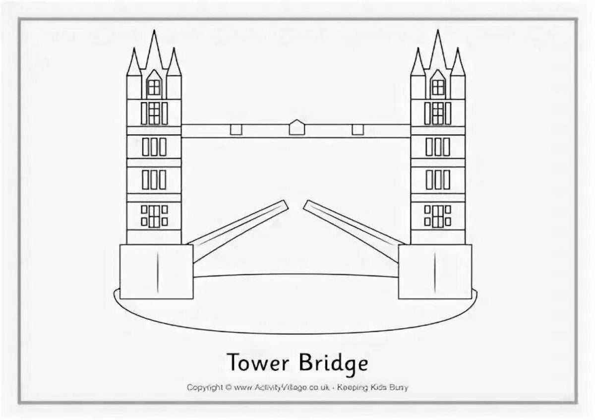 Как нарисовать тауэрский мост