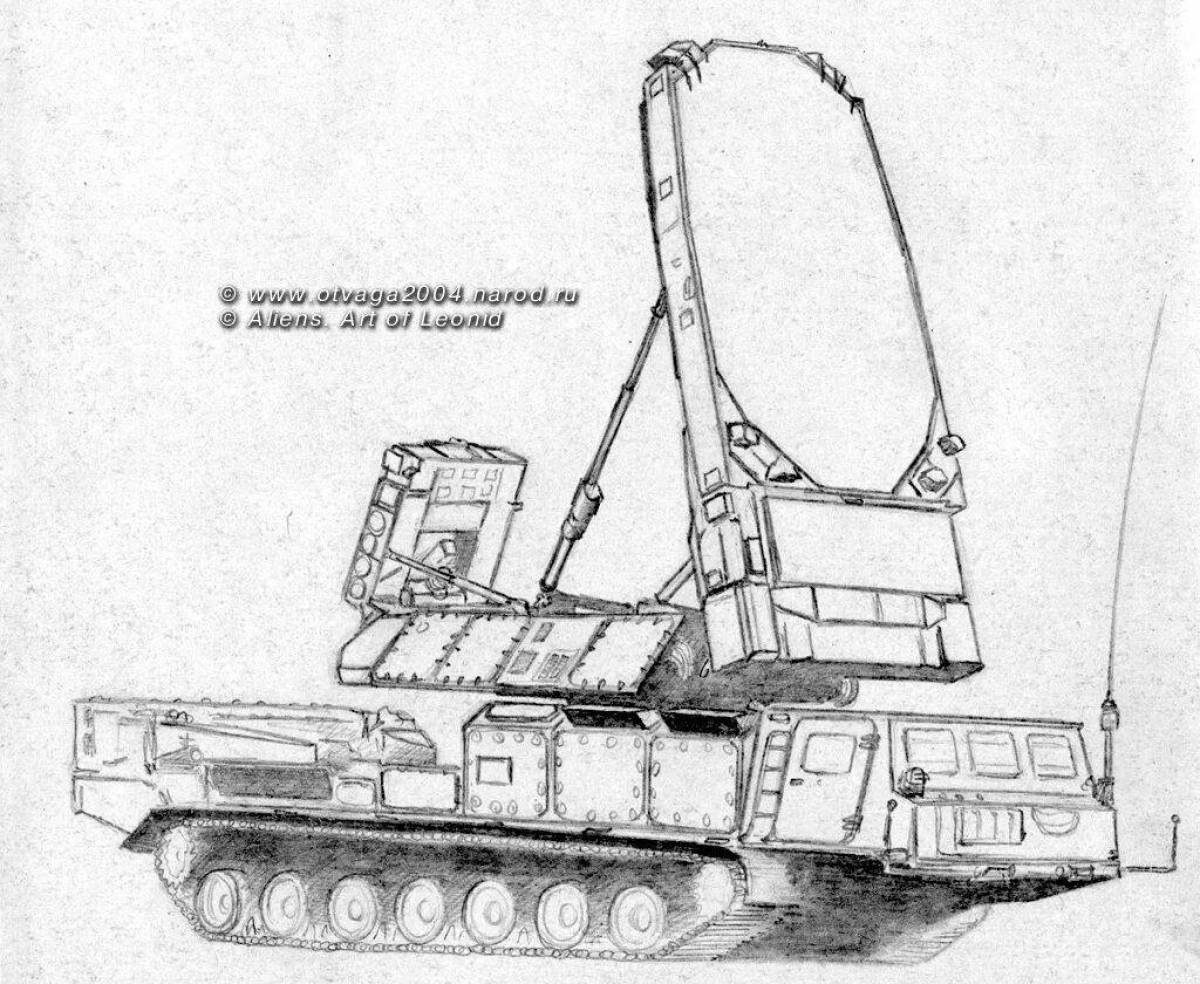 Зенитная установка рисунок