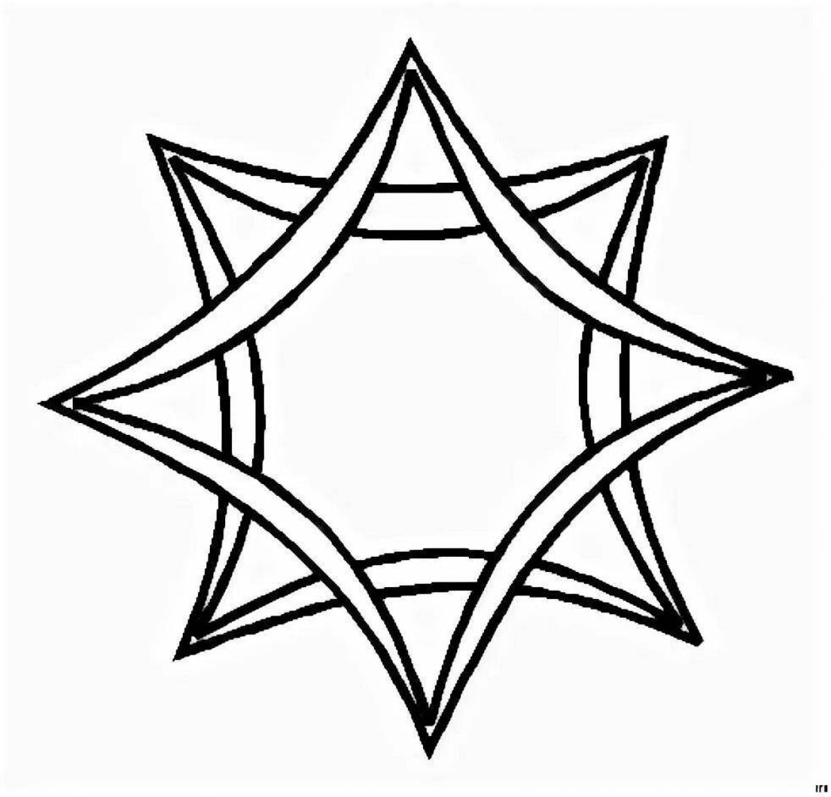 Восьмиугольная звезда в круге