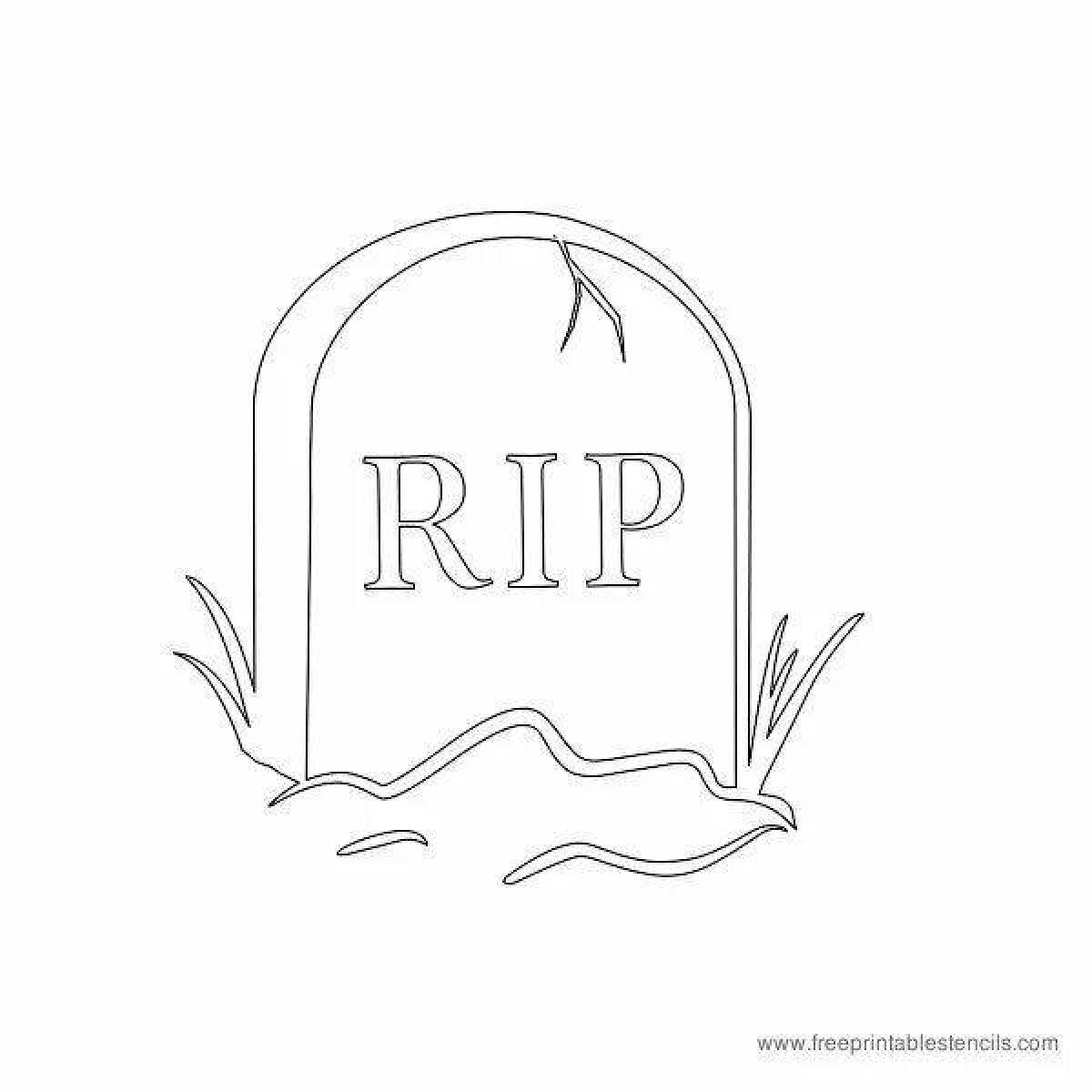 Great grave coloring page