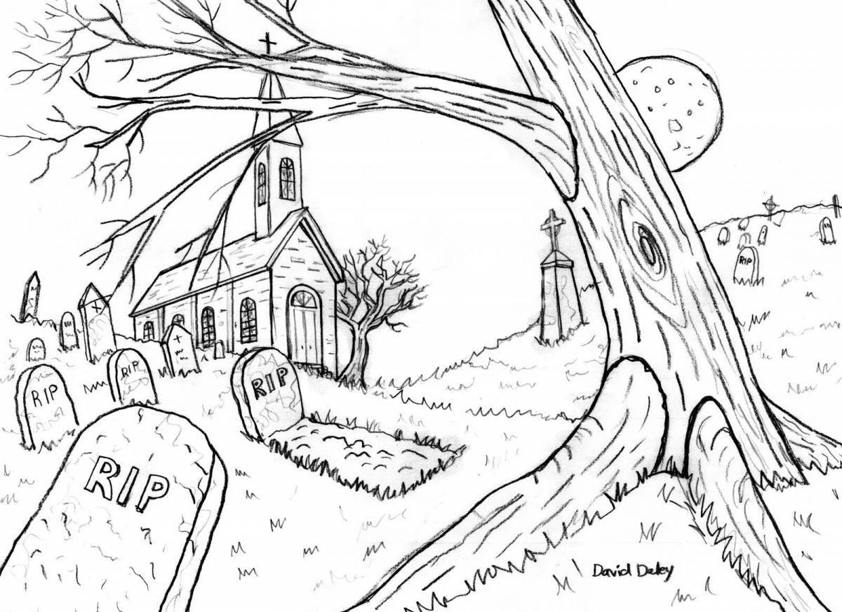 Cleansed grave coloring page