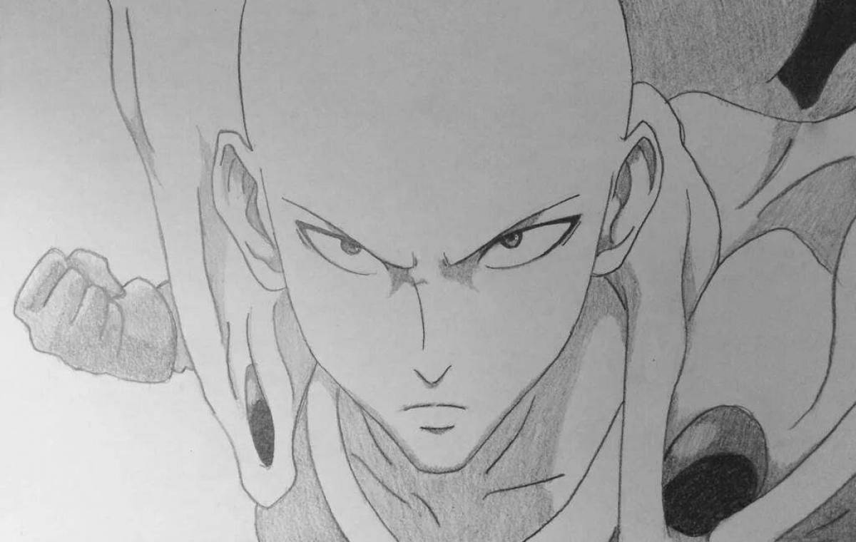 Punch One Punch Man coloring page