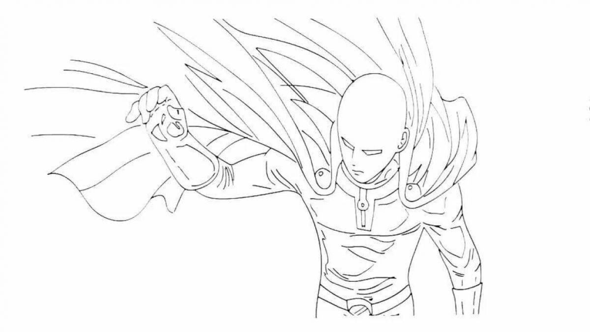 One Punch Man funny coloring book