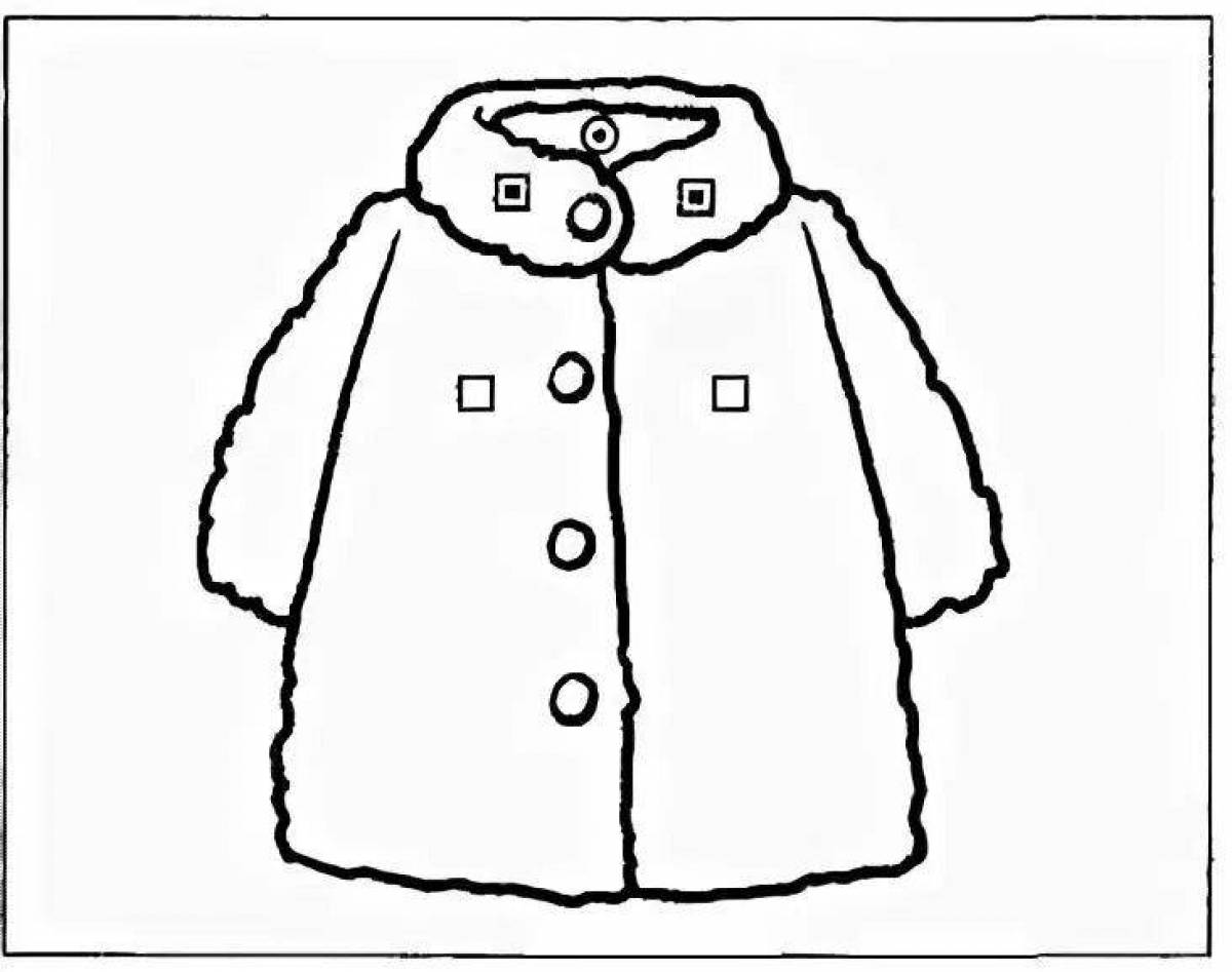 Joy coat coloring page